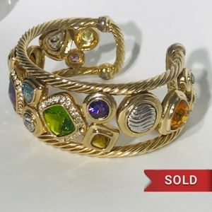 ❌SOLD❌ Beautiful Vintage Multi Stone Bracelet